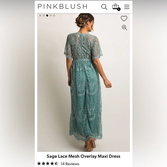Pinkblush sage Maxi Dress - Picture 2 of 15